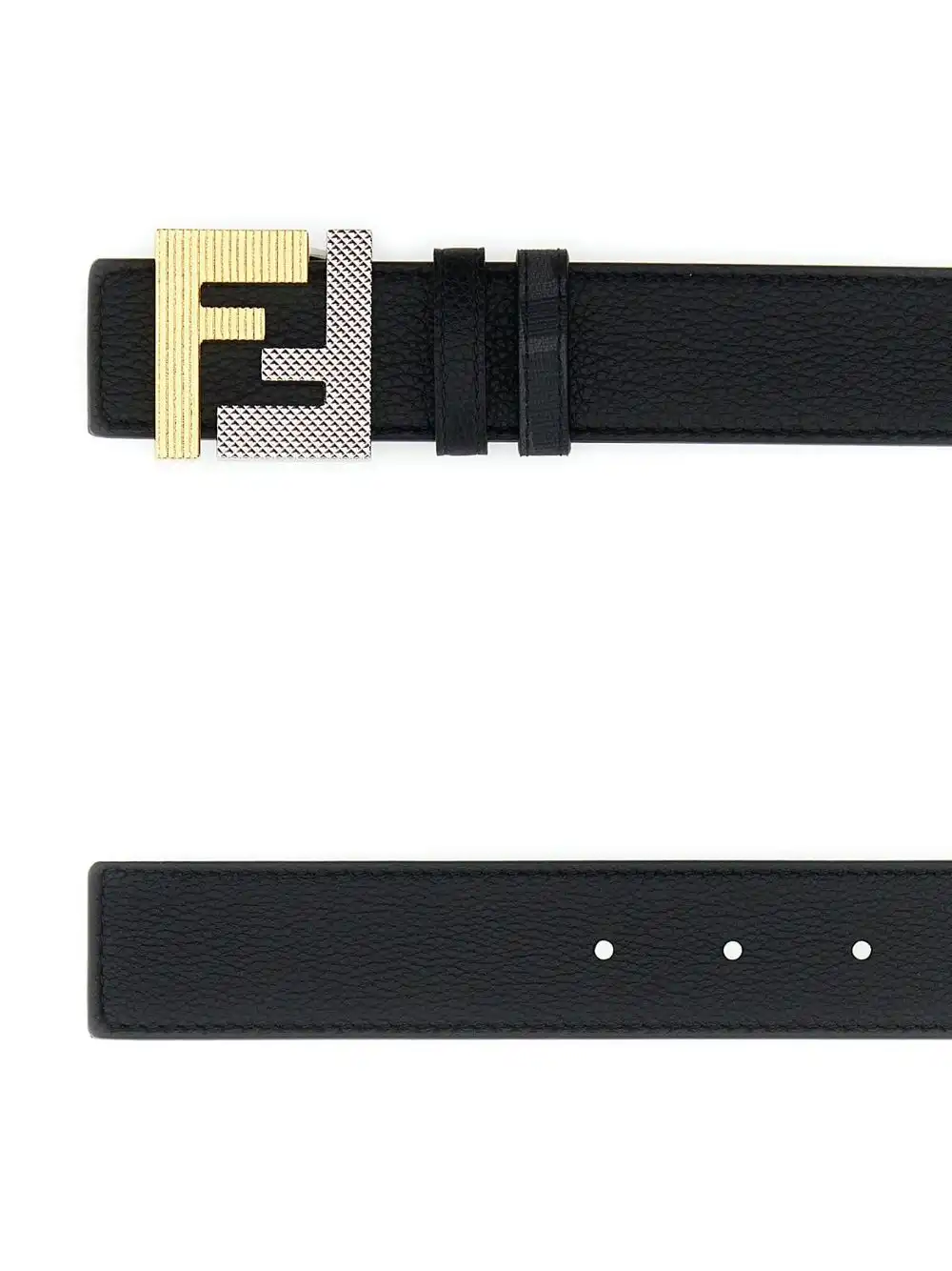 Cheap FENDI FF-motif leather belt