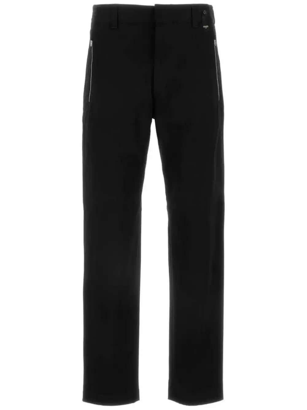 Cheap FENDI Zucca-panelled straight-legged trousers