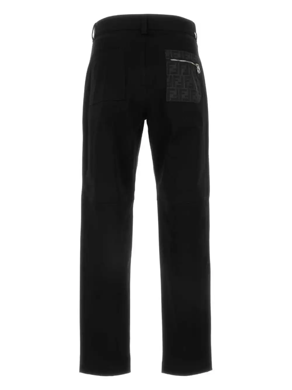 Cheap FENDI Zucca-panelled straight-legged trousers