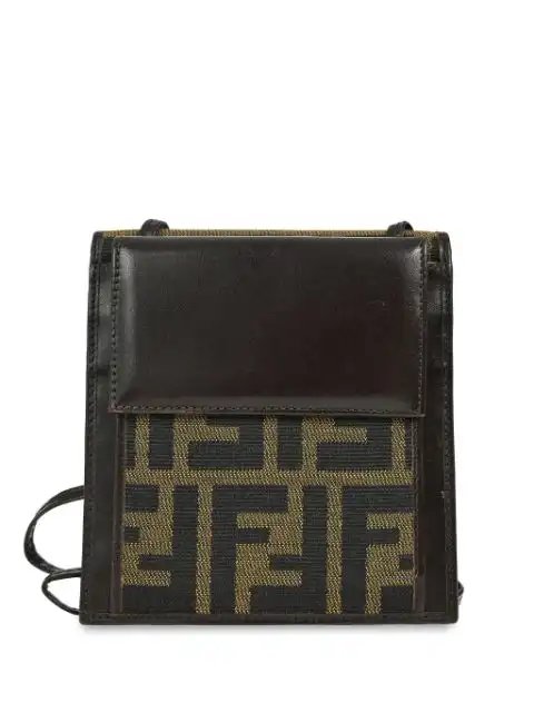 Fendi 1990-2000s Zucca strap wallet