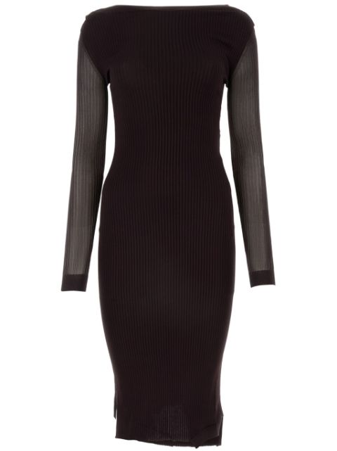 FENDI ribbed midi dress