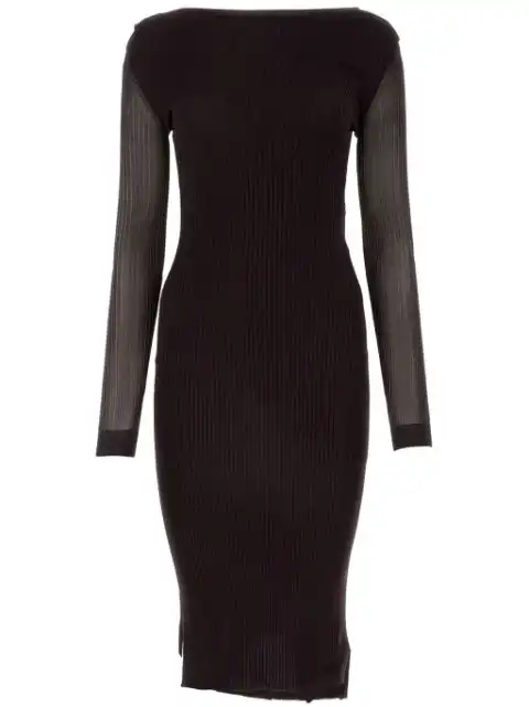 FENDI ribbed midi dress