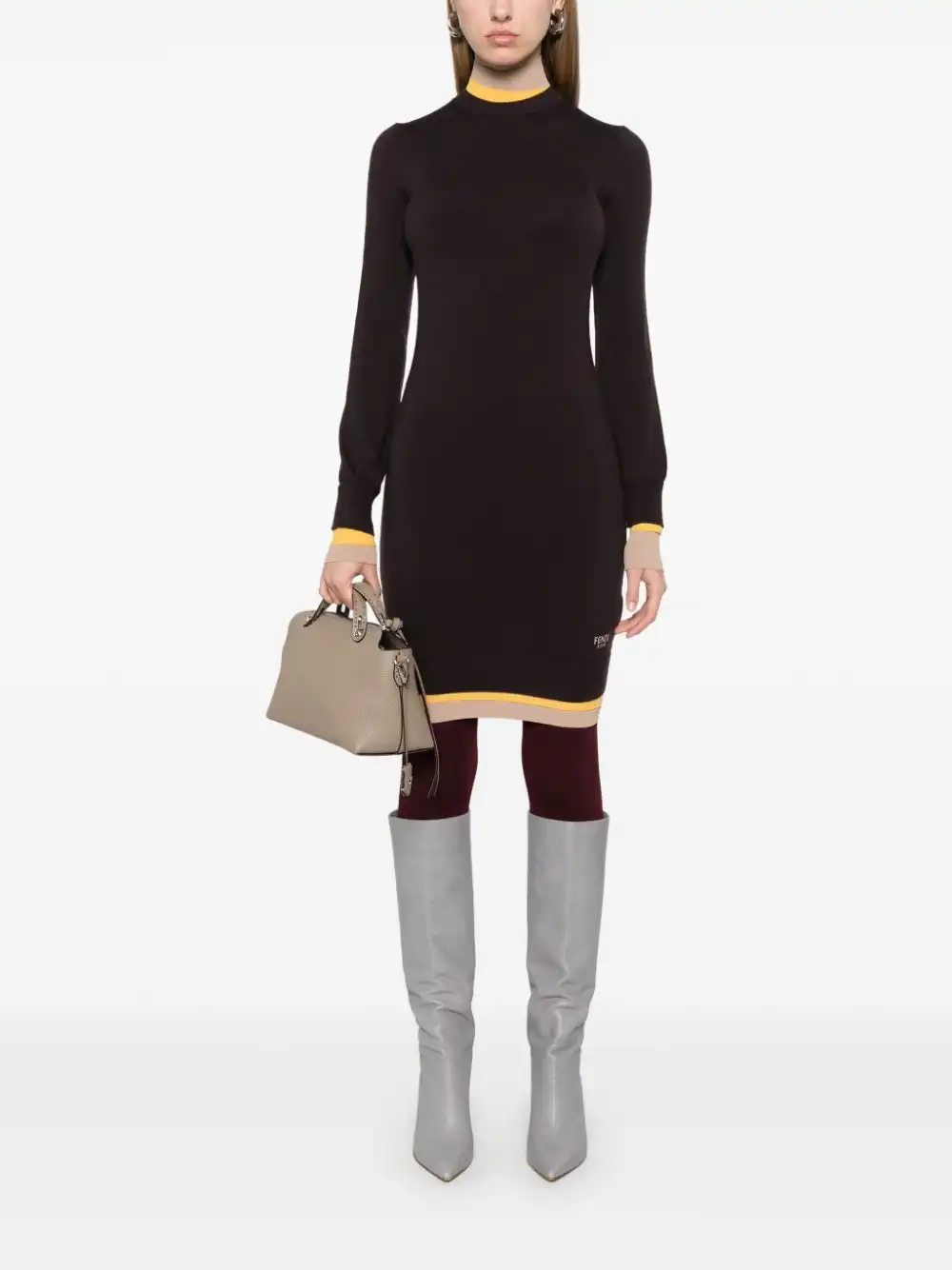 Affordable FENDI layered mini dress