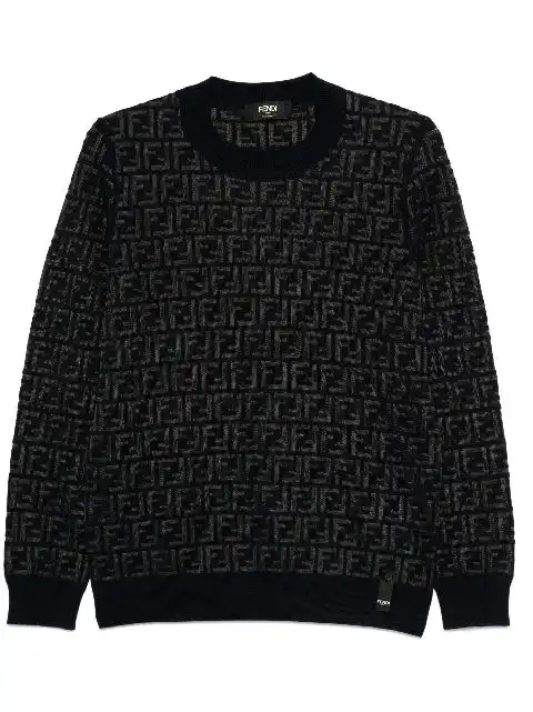 Cheap FENDI FF-pattern sweater