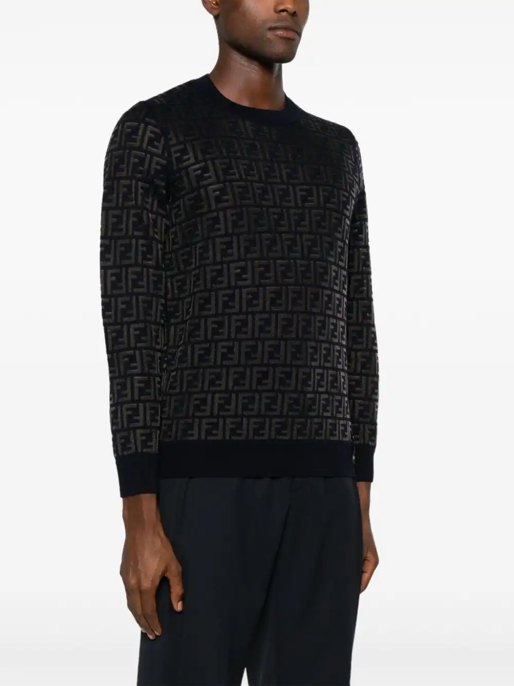 Cheap FENDI FF-pattern sweater