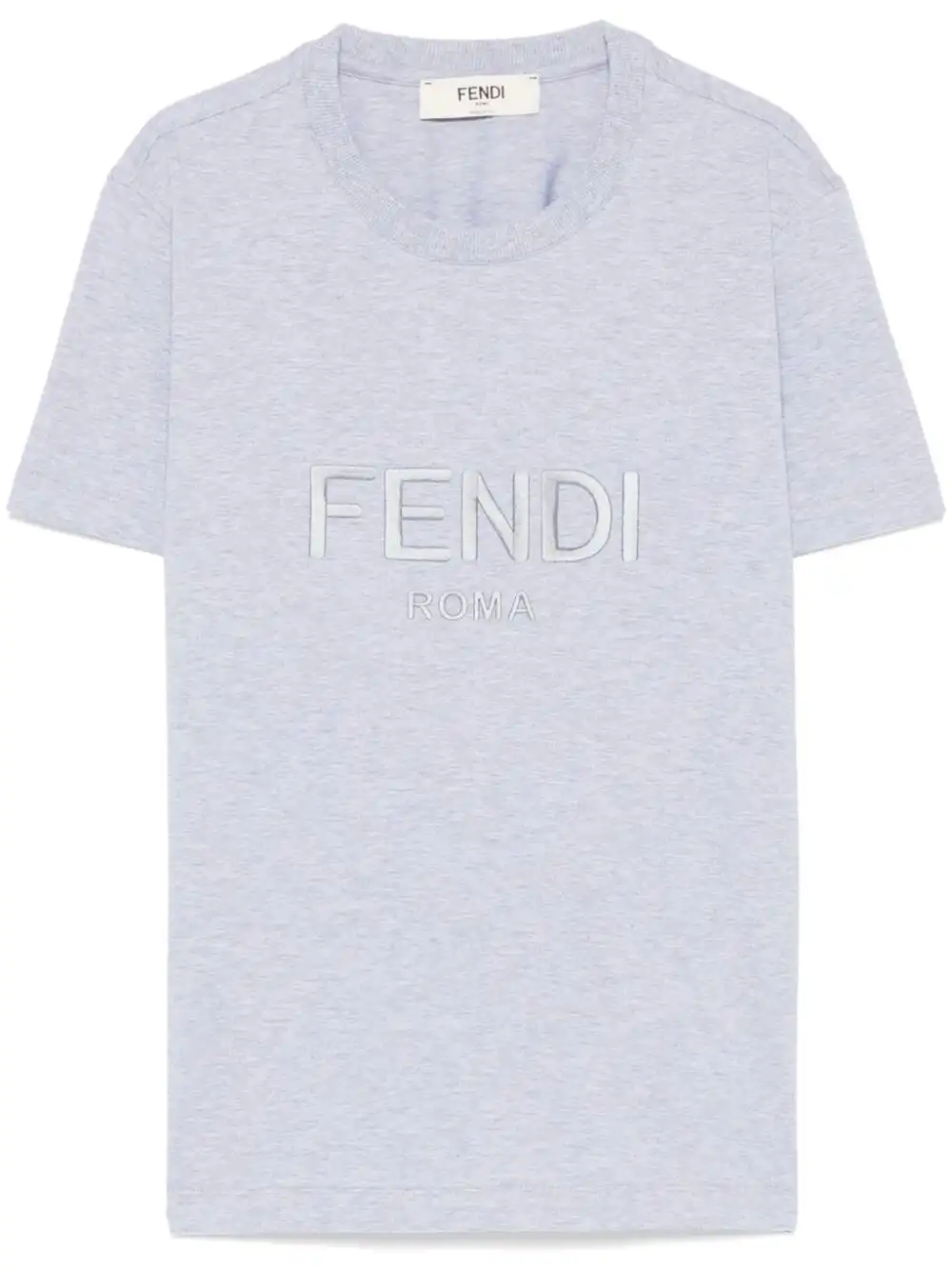 Cheap FENDI logo-embroidered T-shirt