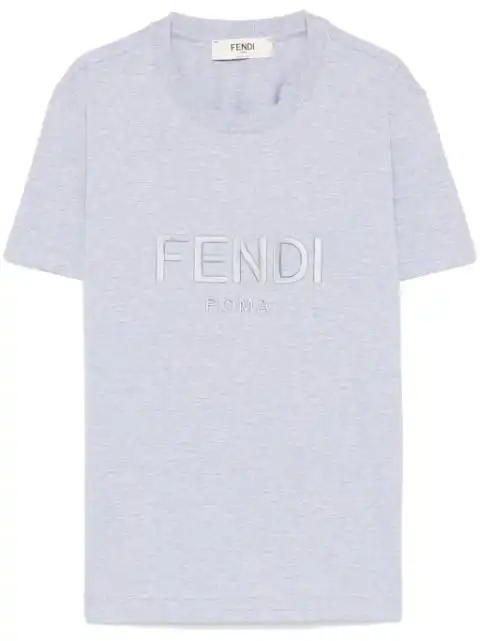 FENDI logo-embroidered T-shirt