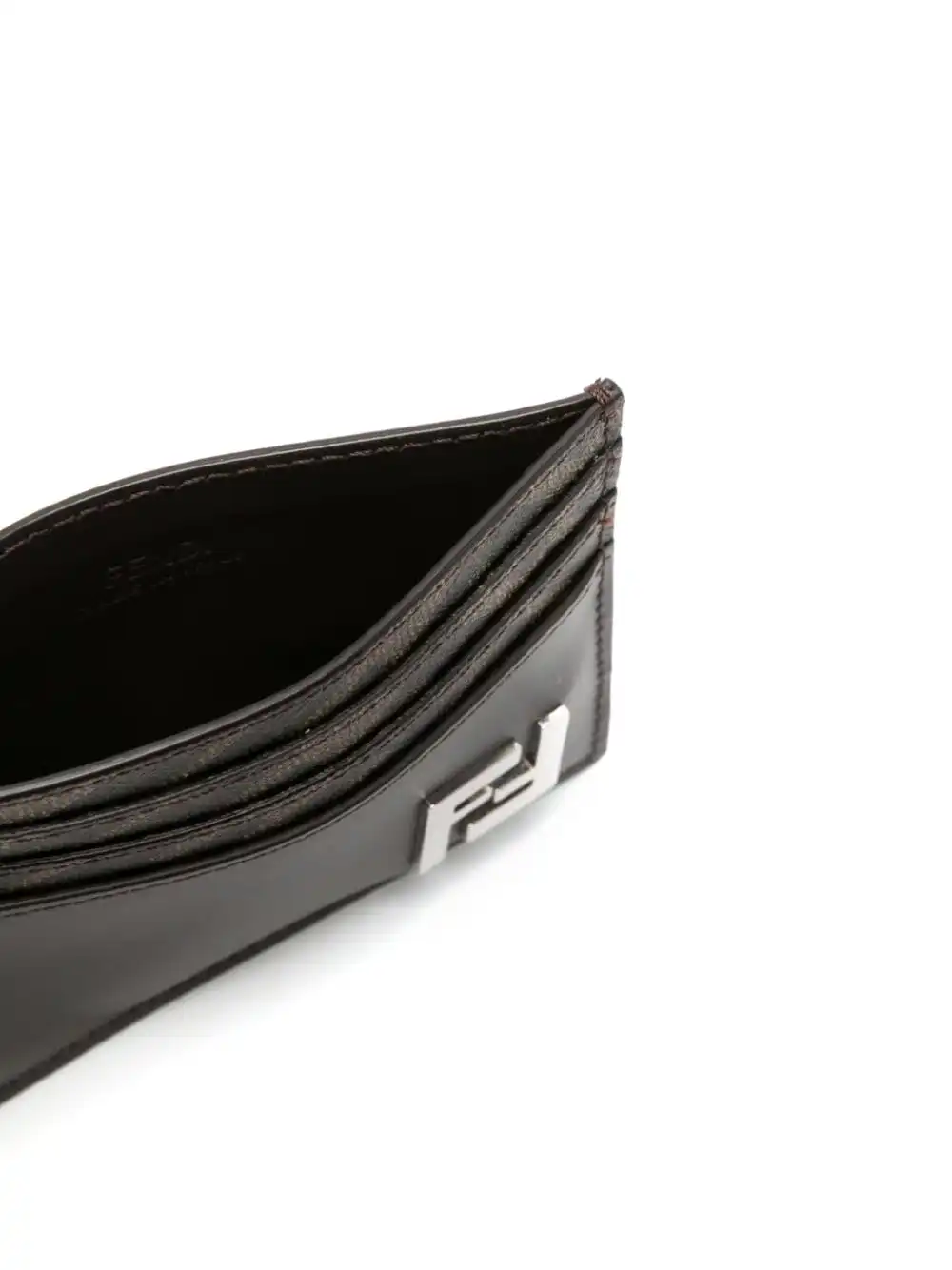 Affordable FENDI FF-plaque card holder