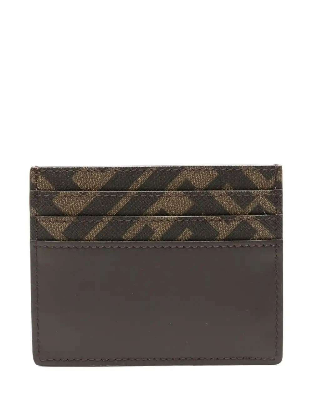 Affordable FENDI FF-plaque card holder