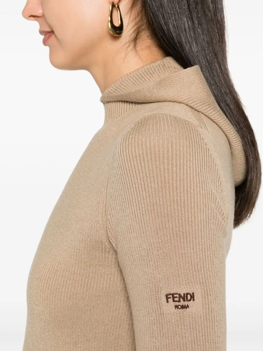 Cheap FENDI hooded mini dress