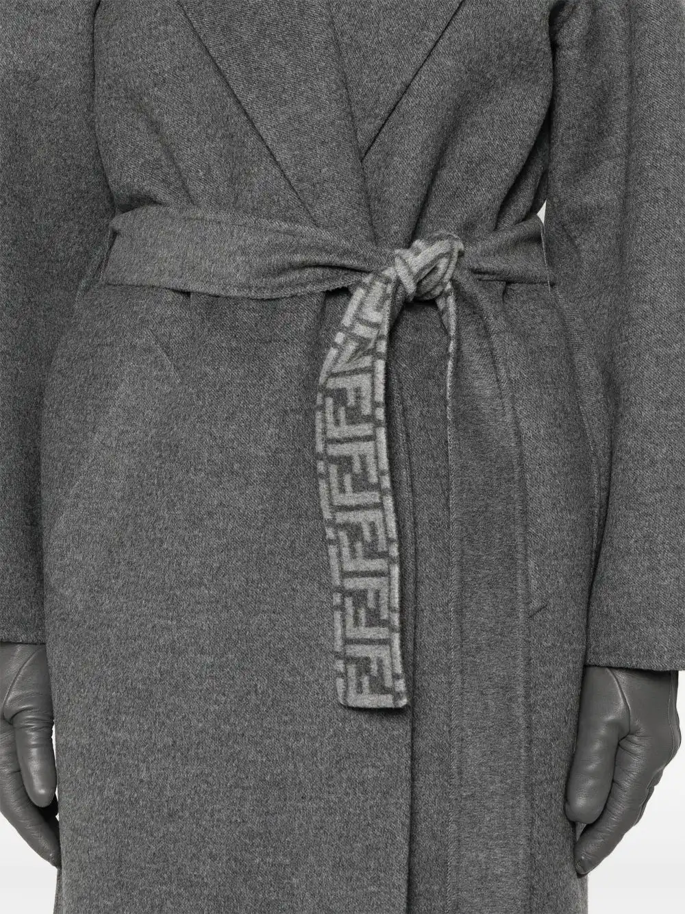 Affordable FENDI belted coat