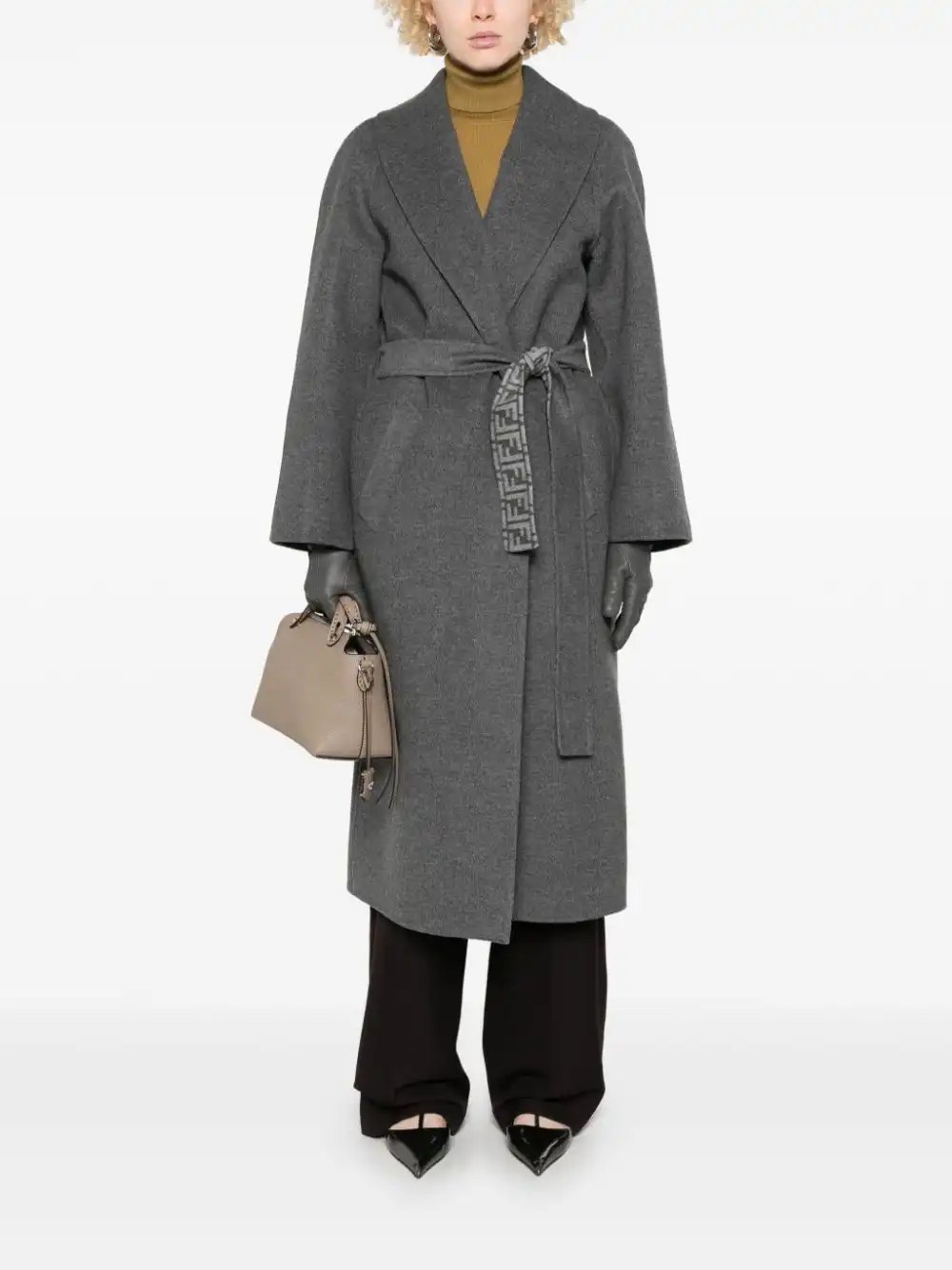 Affordable FENDI belted coat