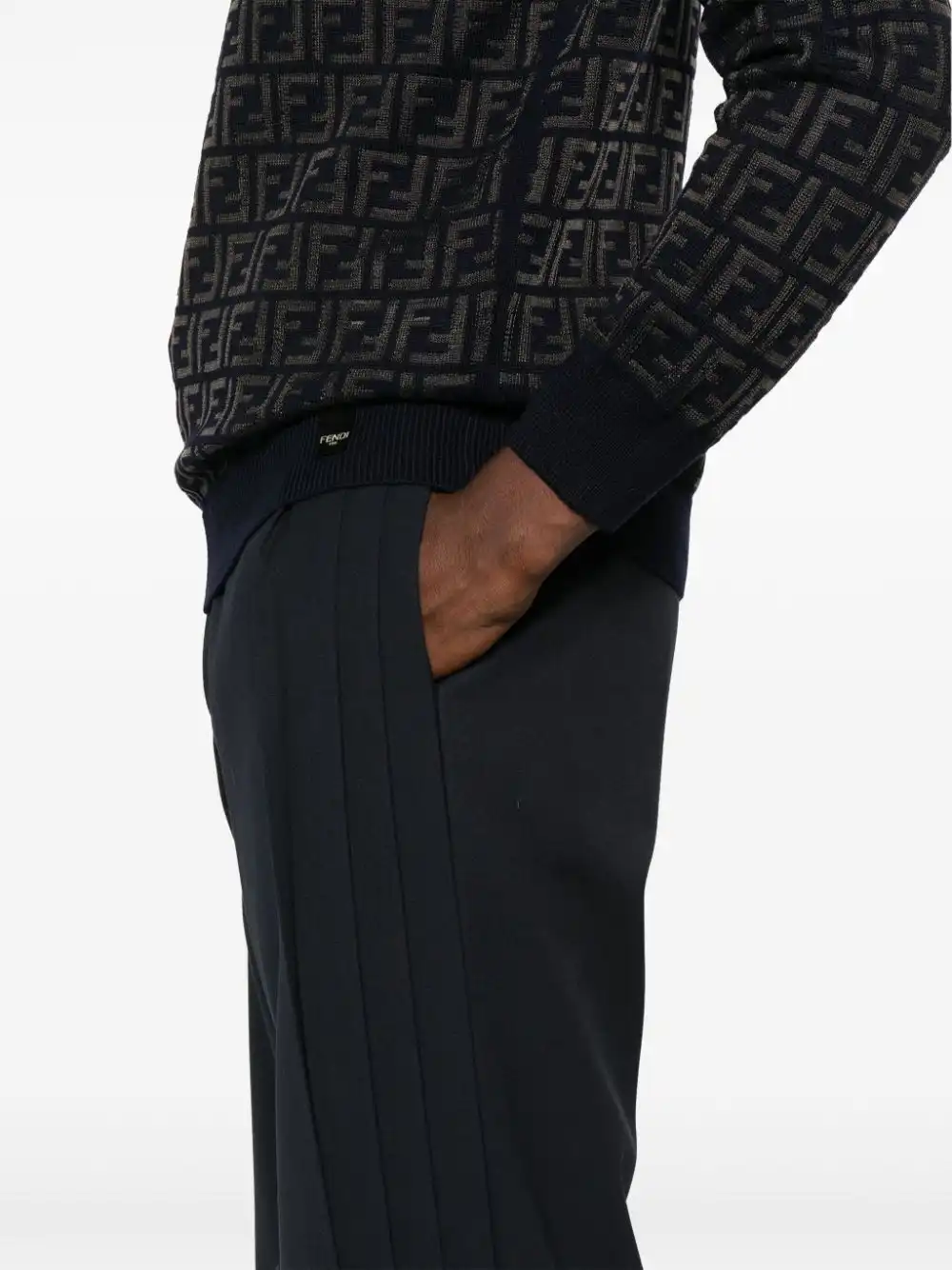 Affordable FENDI pleat-detail trousers