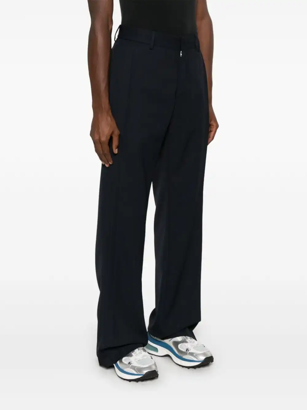 Affordable FENDI pleat-detail trousers