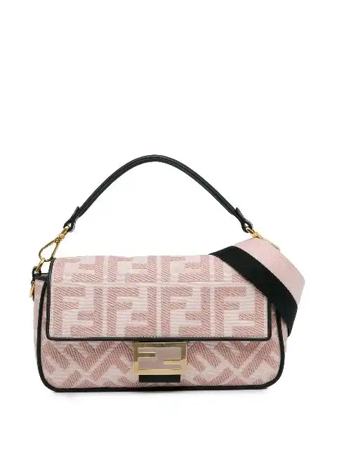 Fendi 2010-2023 Zucca Embroidered Baguette satchel