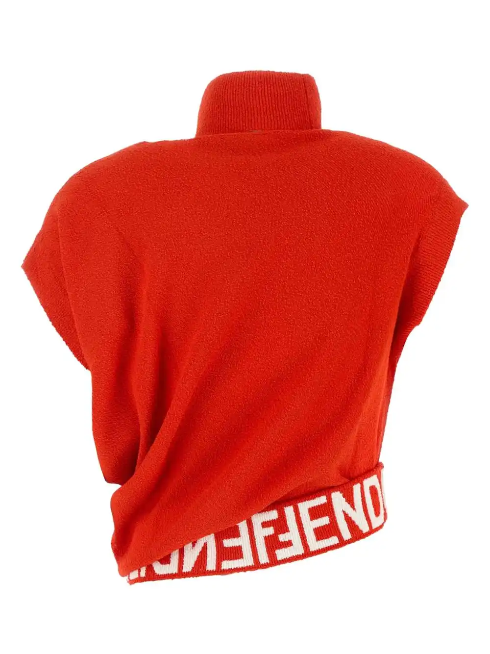 Affordable FENDI embroidered-logo blend top