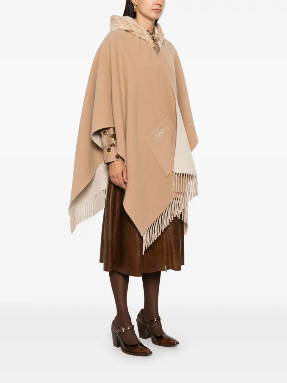 Cheap FENDI hooded cape