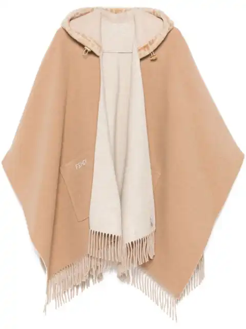 FENDI hooded cape