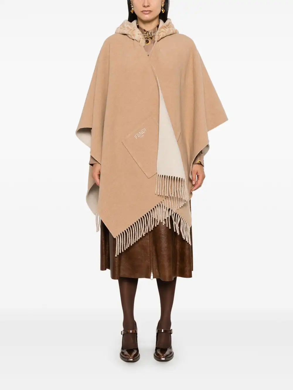 Cheap FENDI hooded cape