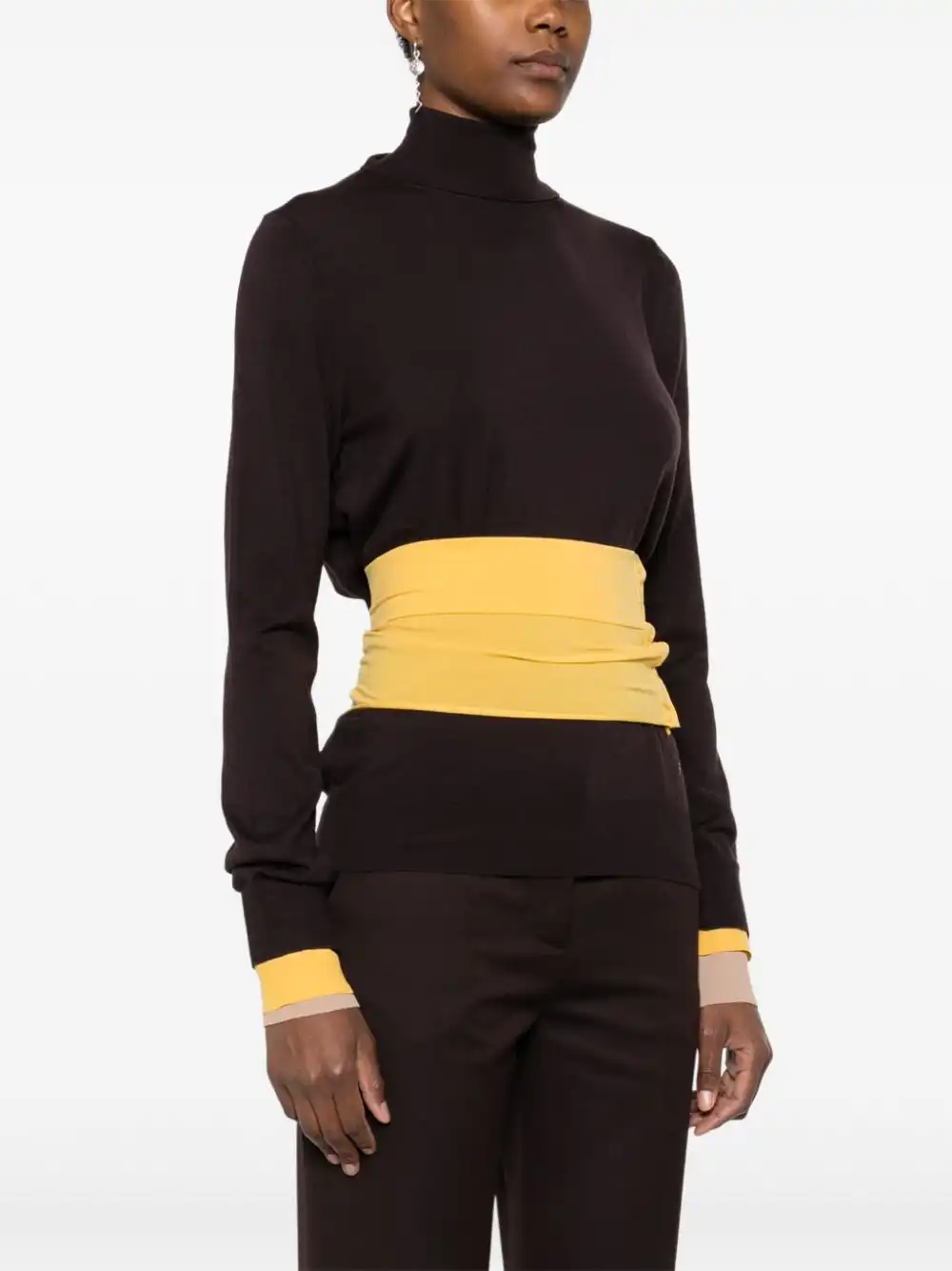 Affordable FENDI asymmetric sweater