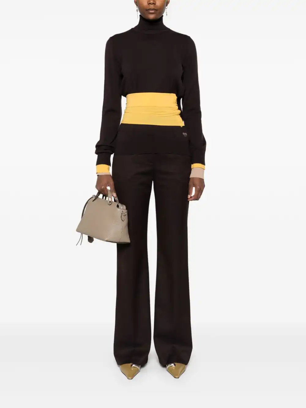 Affordable FENDI asymmetric sweater