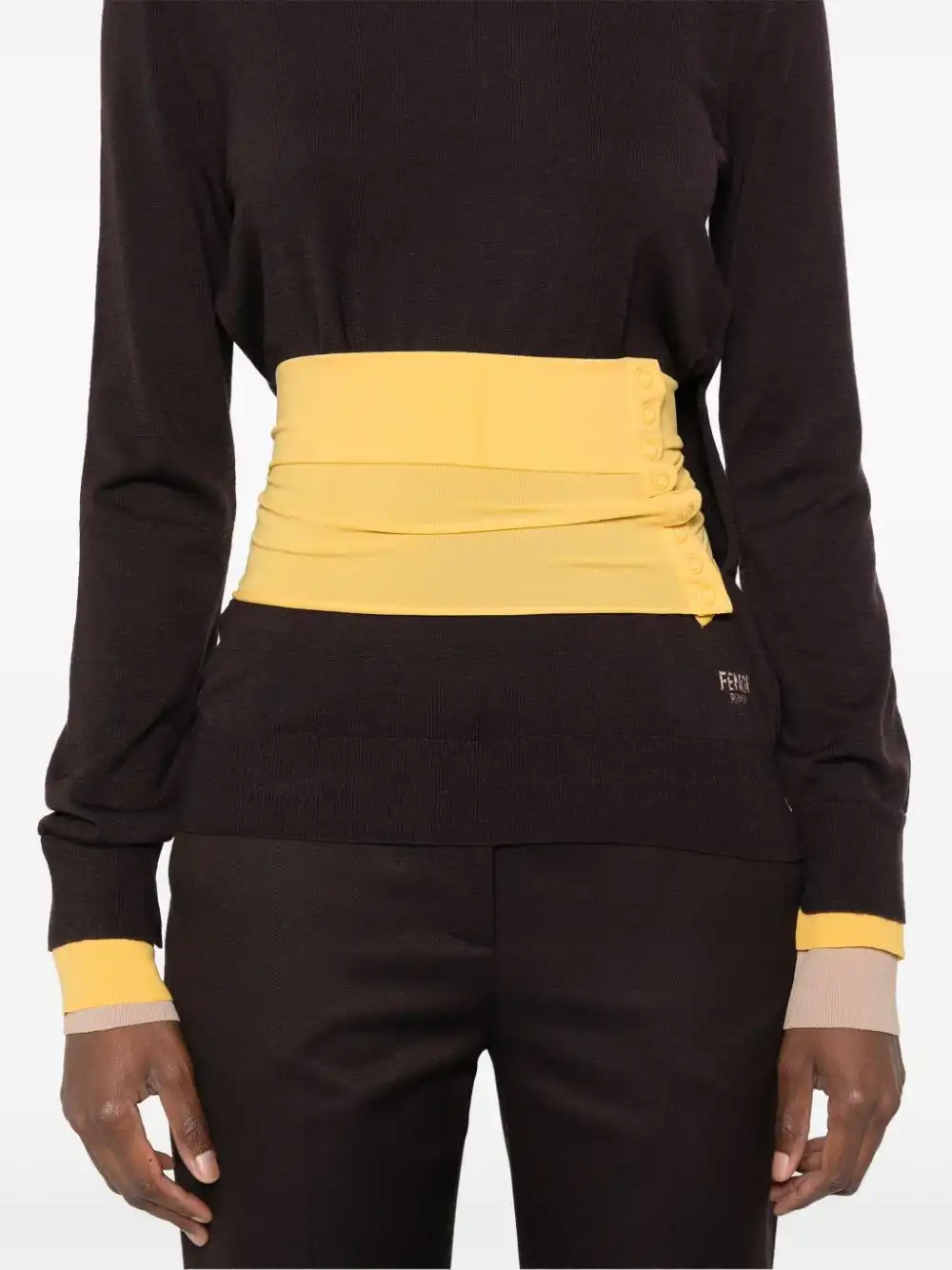 Affordable FENDI asymmetric sweater