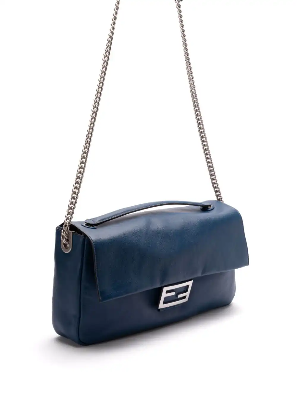 Cheap FENDI leather baguette shoulder bag