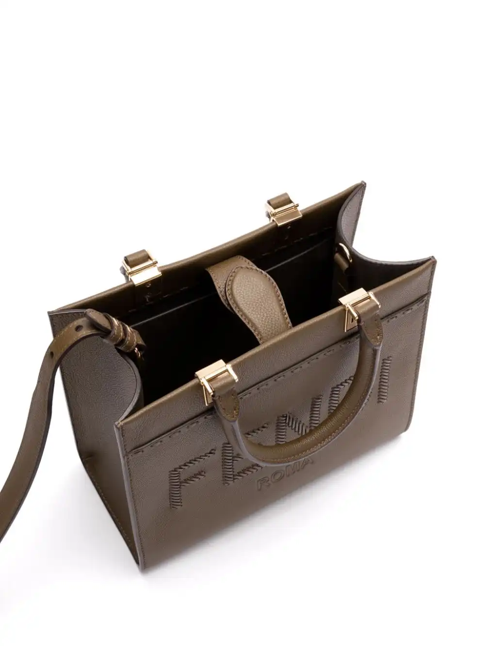 Affordable FENDI Sunshine leather tote bag