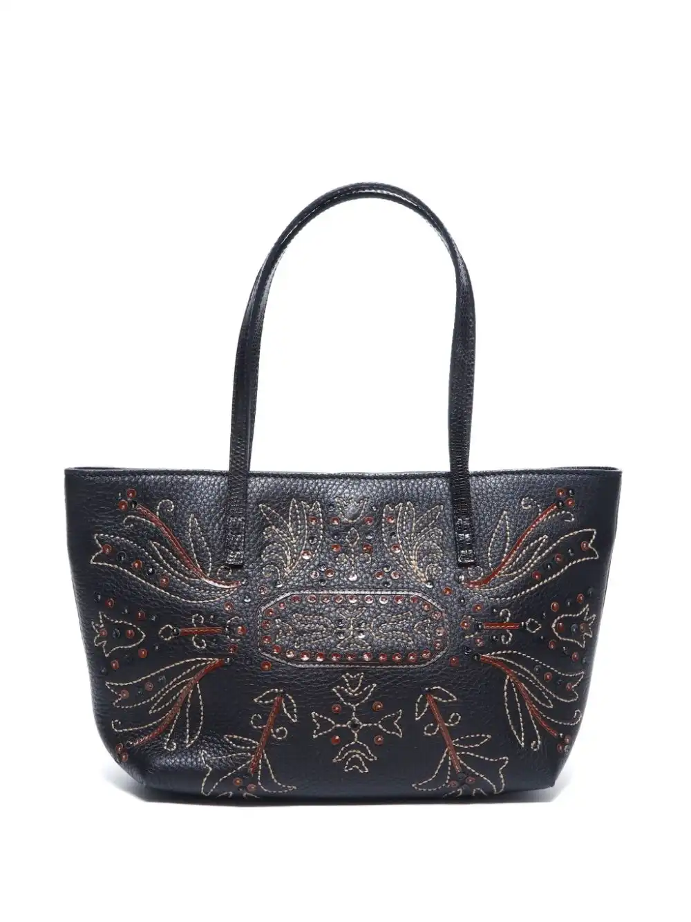 Affordable Fendi motif-embroidered tote bag