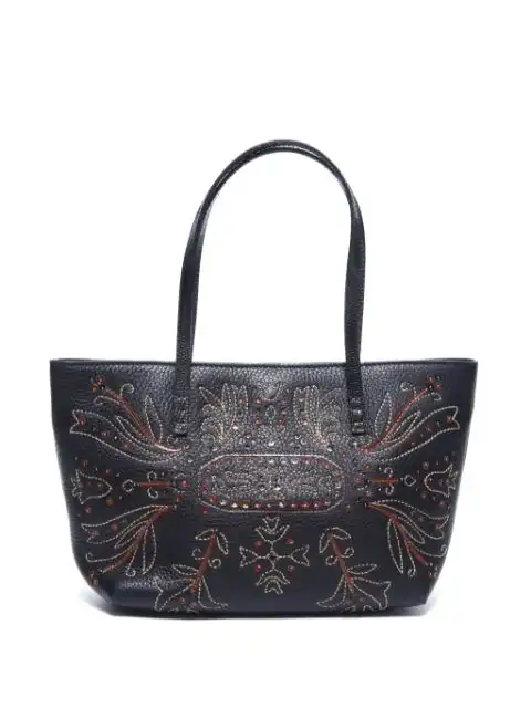 Fendi motif-embroidered tote bag