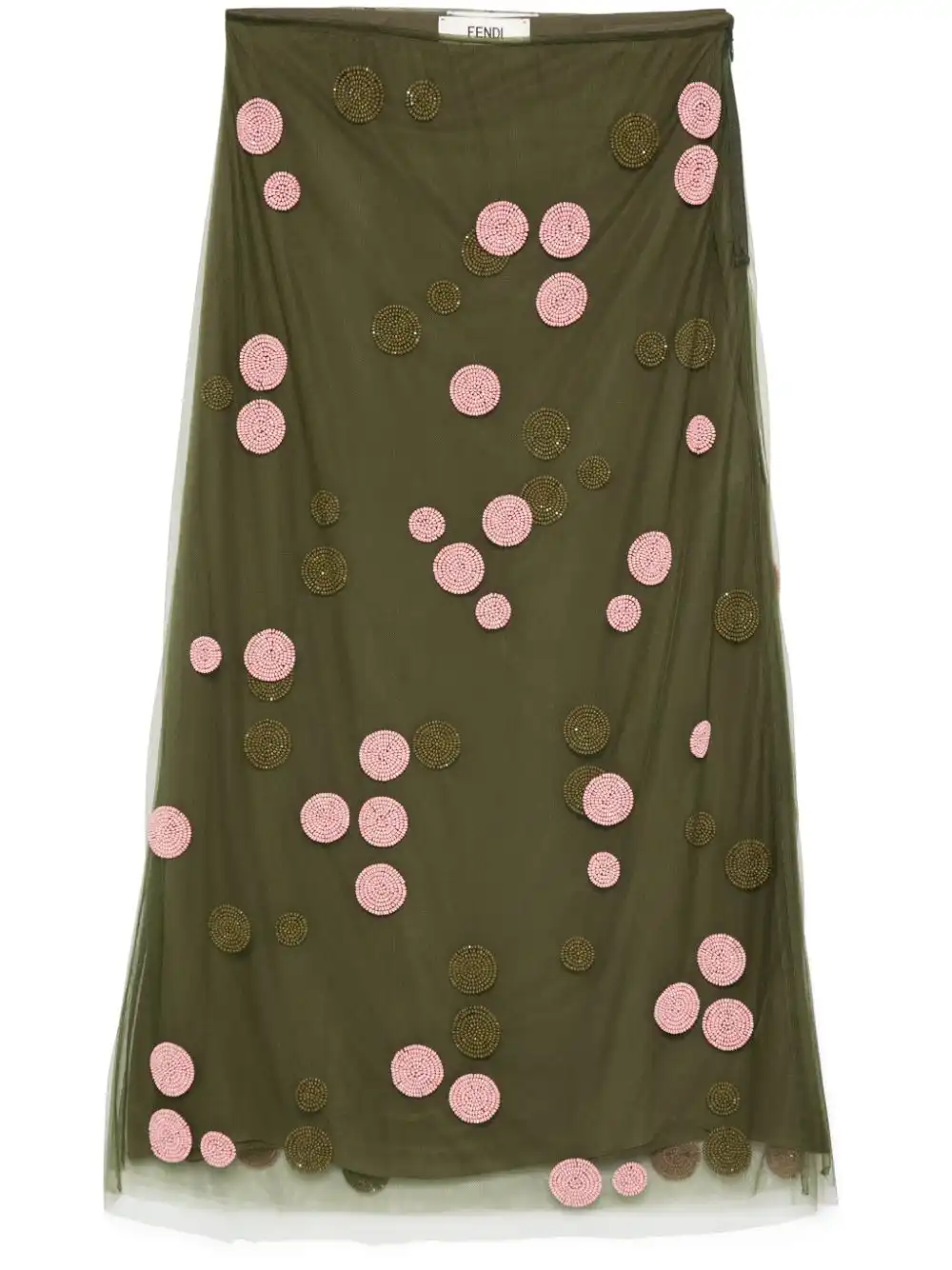 Cheap FENDI polka-dot tulle skirt