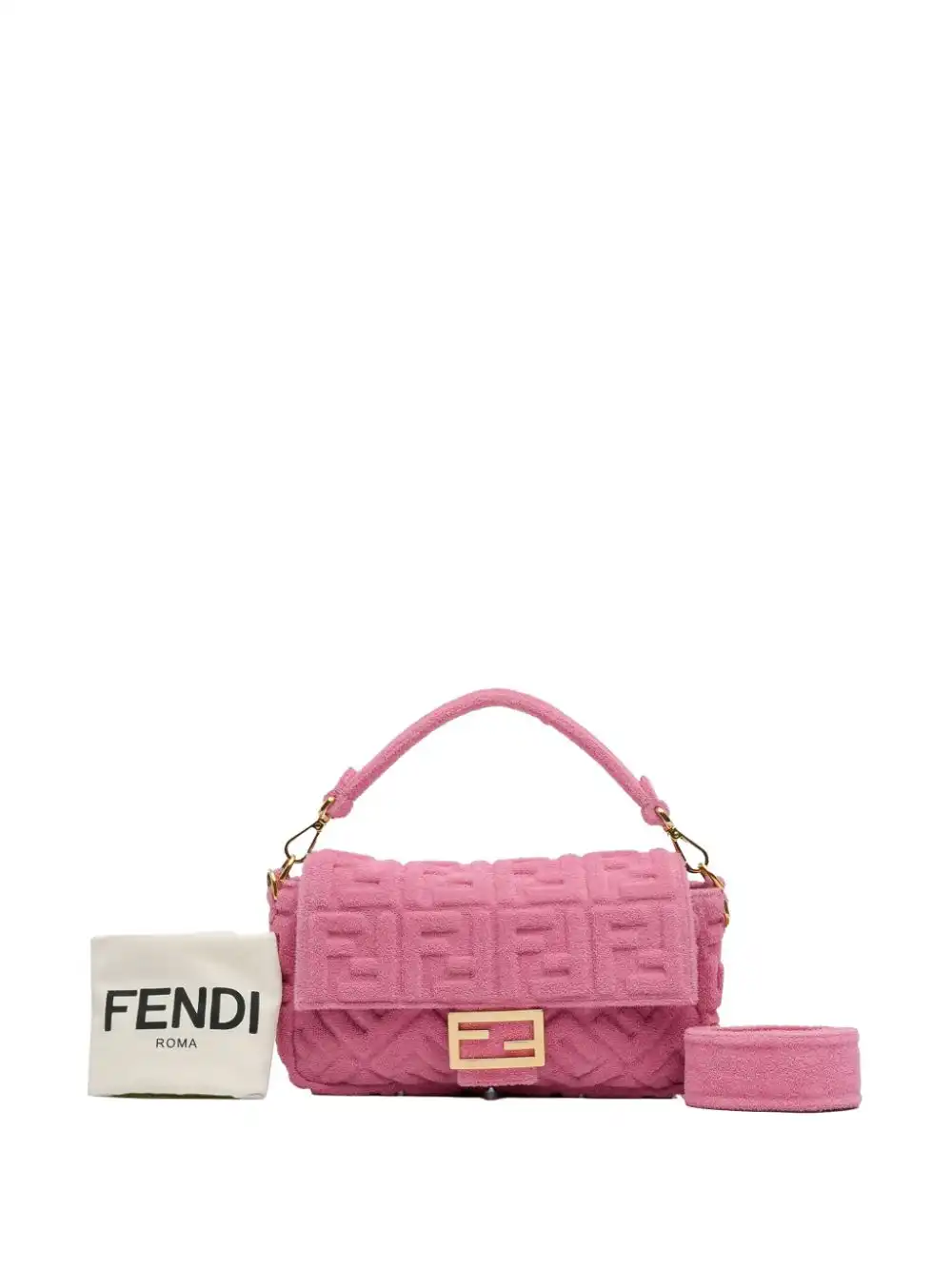 Affordable Fendi 2010-2023 Zucca Terry Cloth Baguette satchel