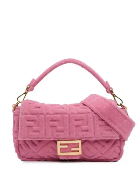 Fendi 2010-2023 Zucca Terry Cloth Baguette satchel