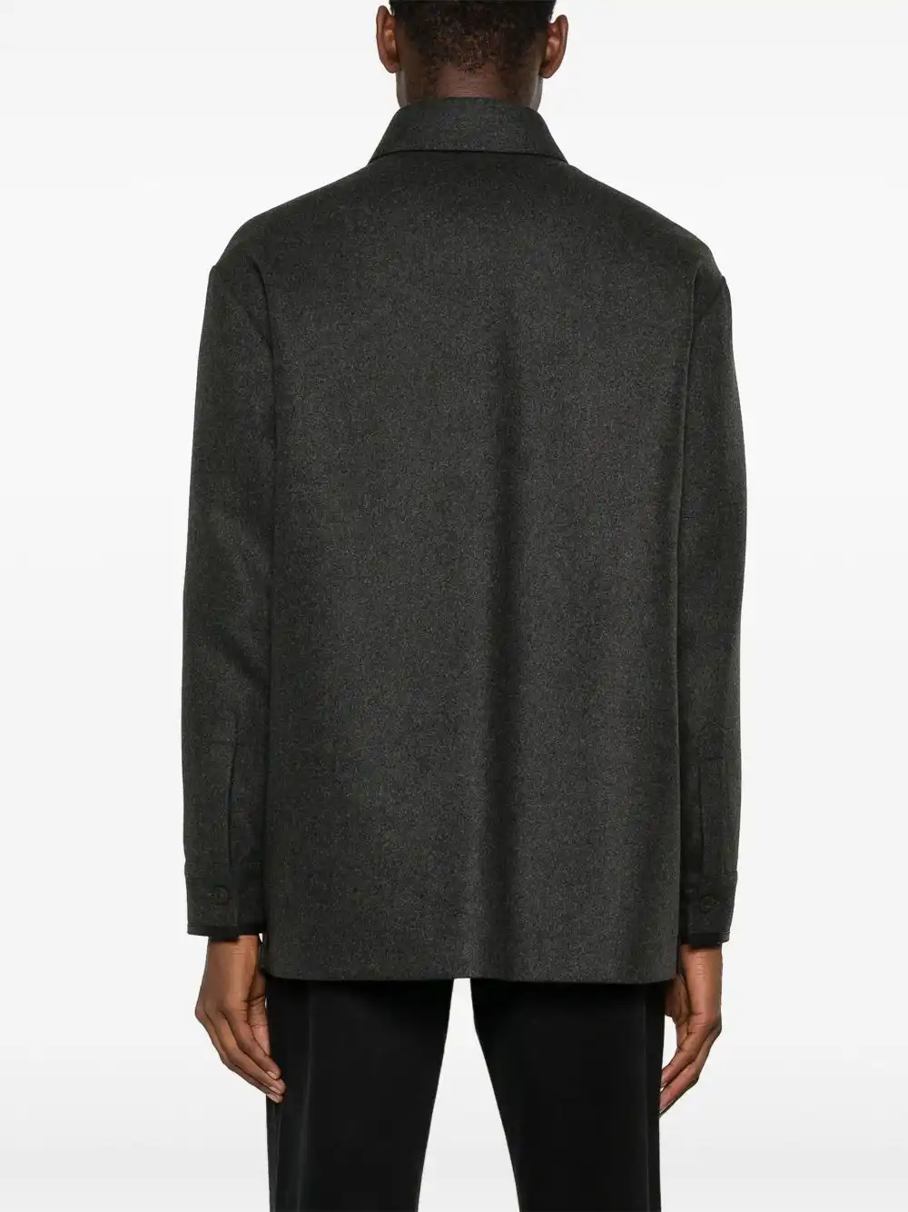 Affordable FENDI felted shirt jacket