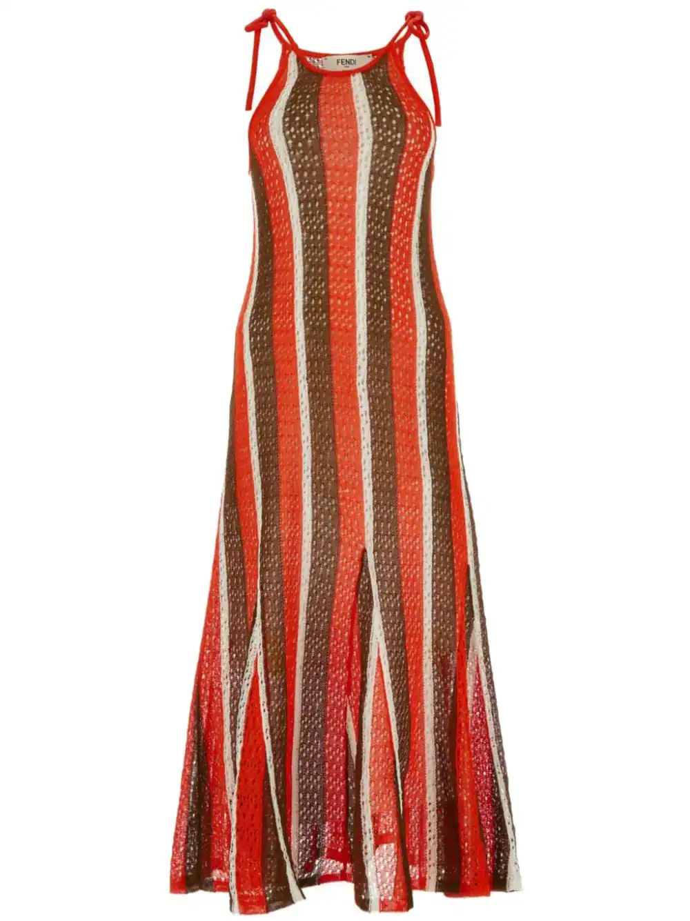 Affordable FENDI crochet-knit maxi dress