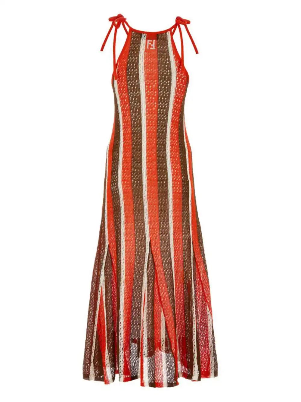 Affordable FENDI crochet-knit maxi dress