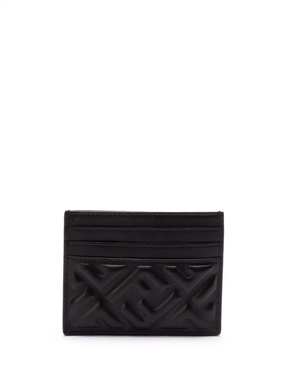 Affordable FENDI logo-embossed cardholder