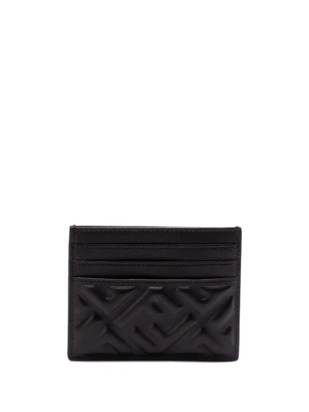 Affordable FENDI logo-embossed cardholder