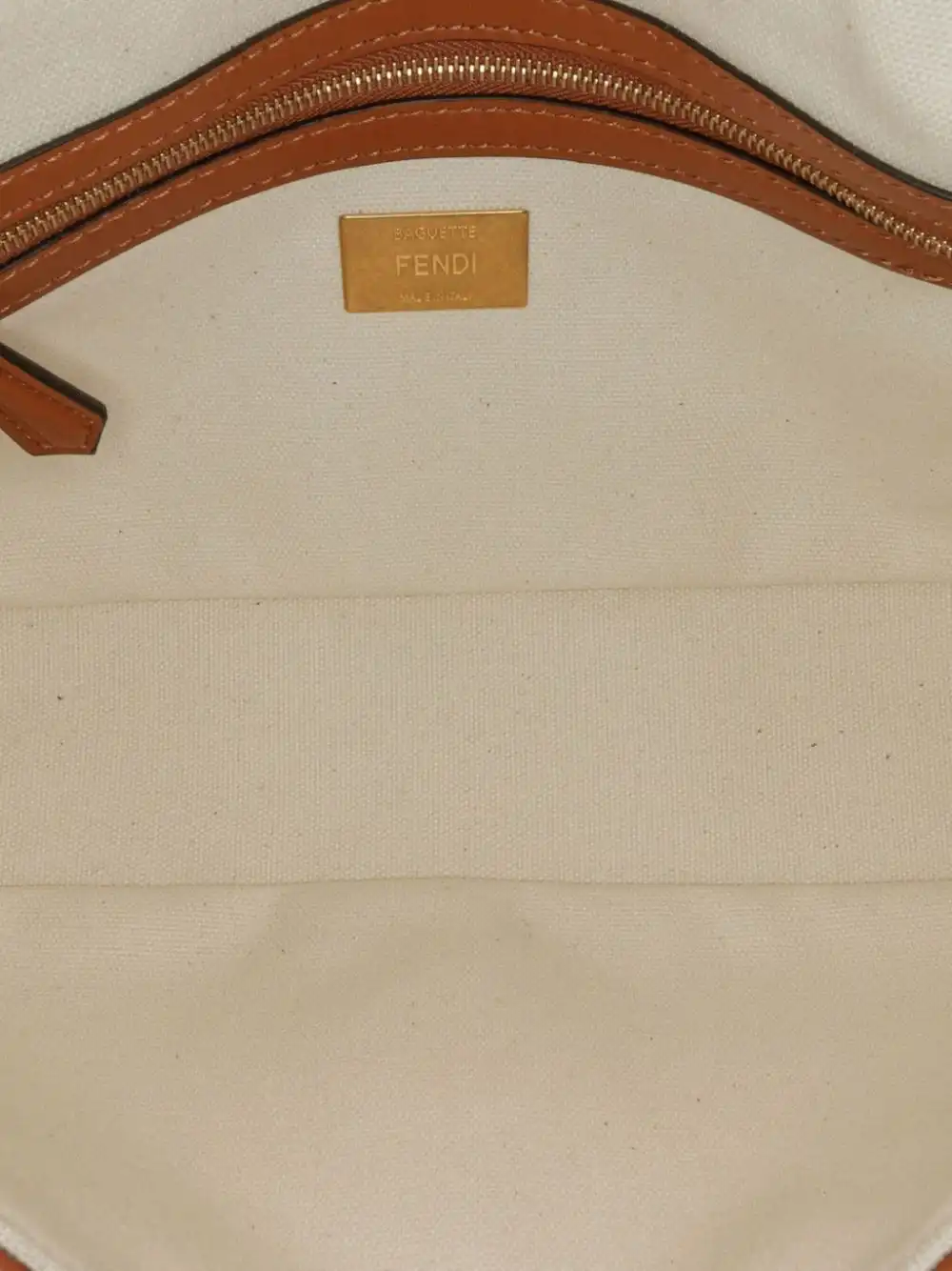 Affordable Fendi 2010-2023 Medium Embroidered Canvas Baguette satchel