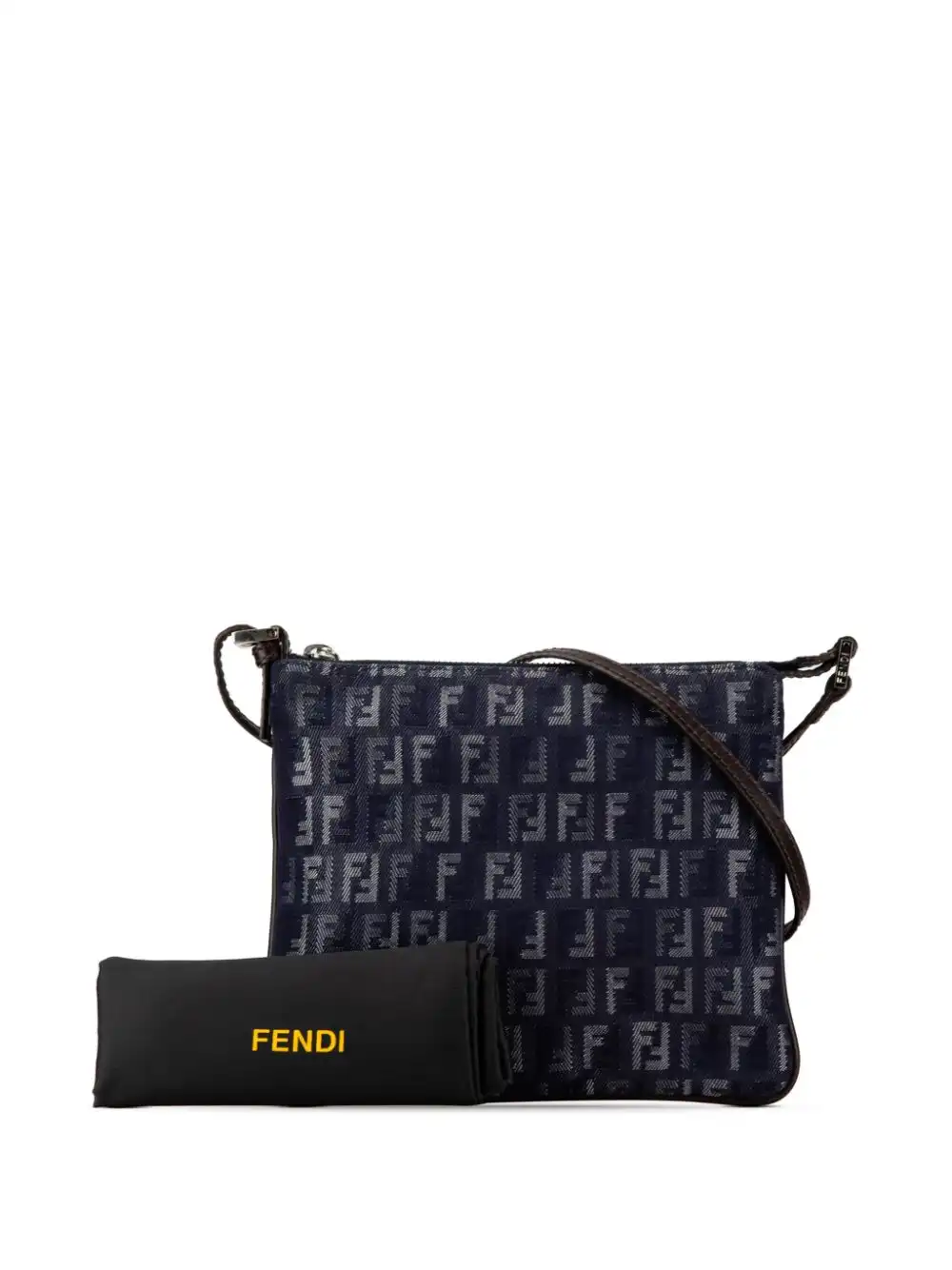 Affordable Fendi 2000-2010 Zucchino Denim crossbody bag