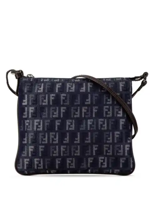 Fendi 2000-2010 Zucchino Denim crossbody bag