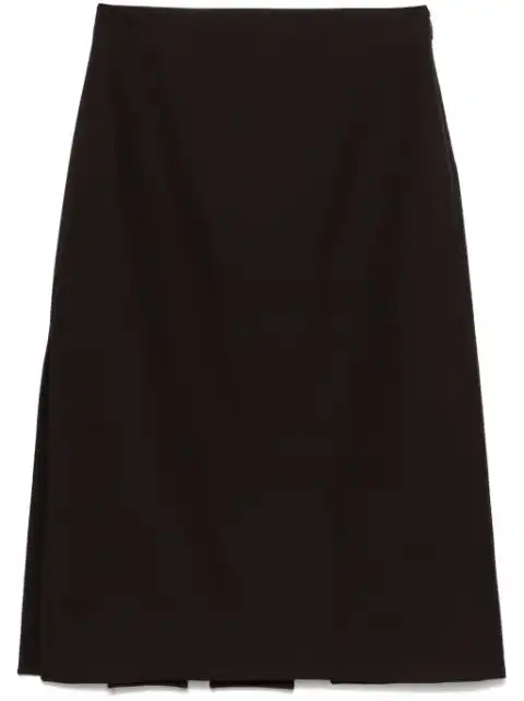 FENDI slit-detailed midi skirt