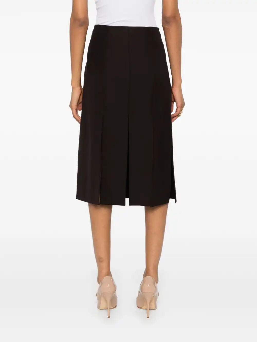 Cheap FENDI slit-detailed midi skirt