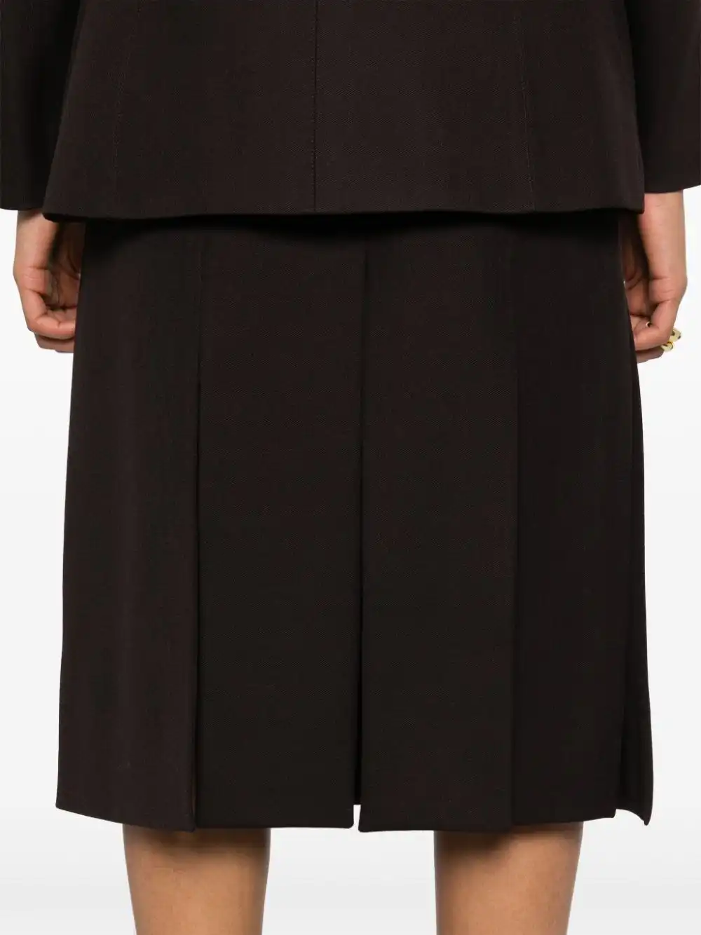 Cheap FENDI slit-detailed midi skirt