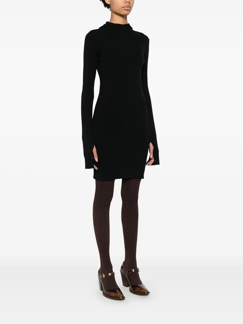 Affordable FENDI ribbed-knit mini dress