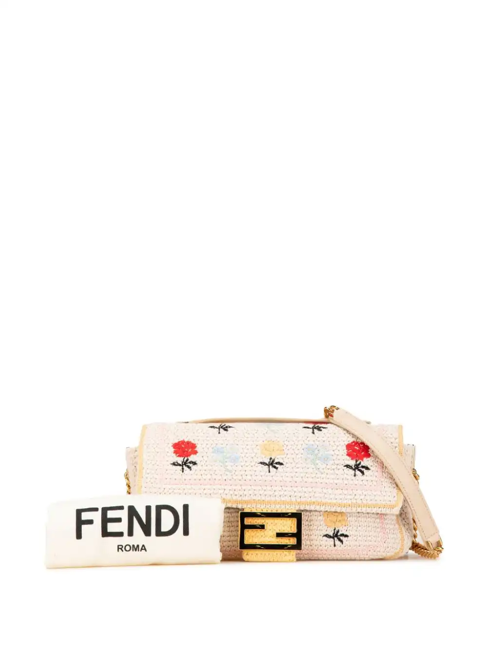 Affordable Fendi 2012-2022 Embroidered Crochet uette shoulder bag