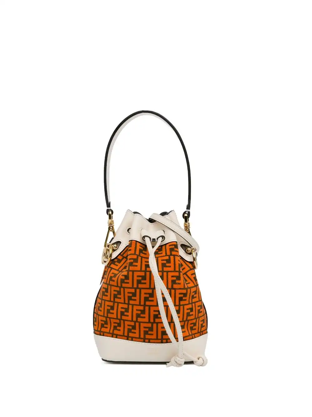 Affordable Fendi 2010-2024 Mini Zucca Suede F is Fendi Mon Tresor bucket bag