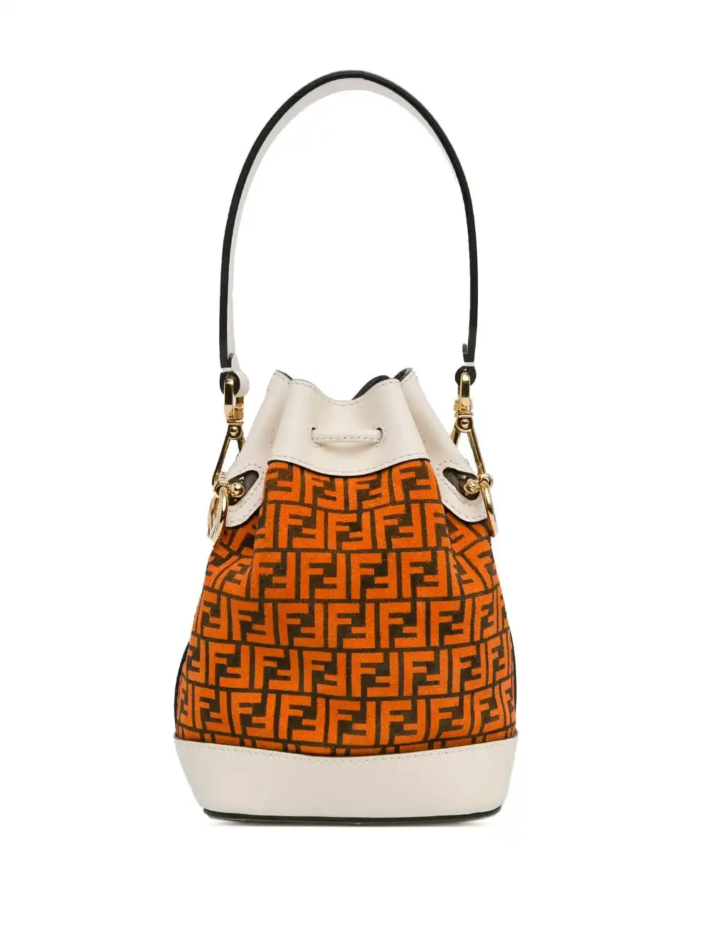 Affordable Fendi 2010-2024 Mini Zucca Suede F is Fendi Mon Tresor bucket bag