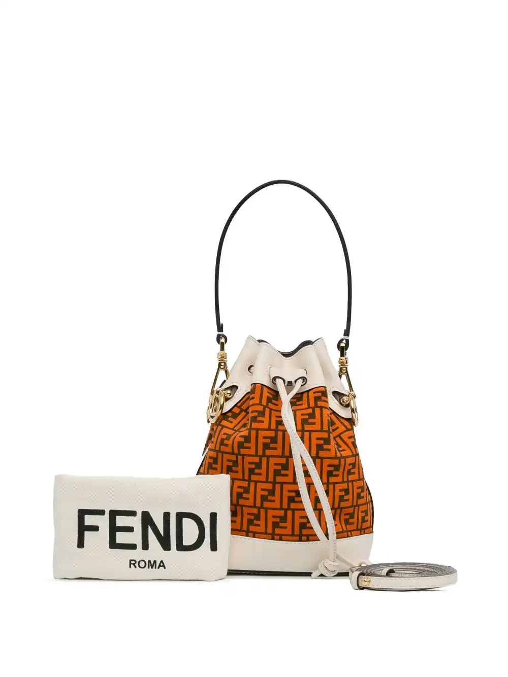 Affordable Fendi 2010-2024 Mini Zucca Suede F is Fendi Mon Tresor bucket bag