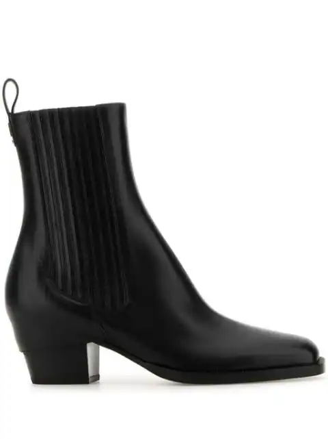 FENDI leather ankle boots